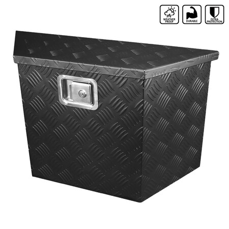 Spec-D Tuning All All All 28"/15" Heavy Duty Black Aluminum Box TBOX-ALM08BK